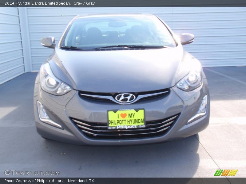 Gray / Gray 2014 Hyundai Elantra Limited Sedan