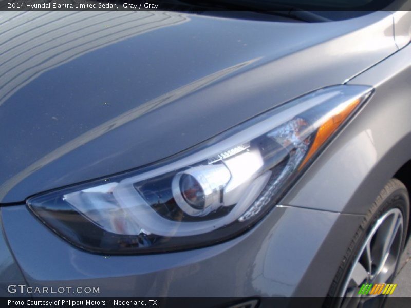 Gray / Gray 2014 Hyundai Elantra Limited Sedan