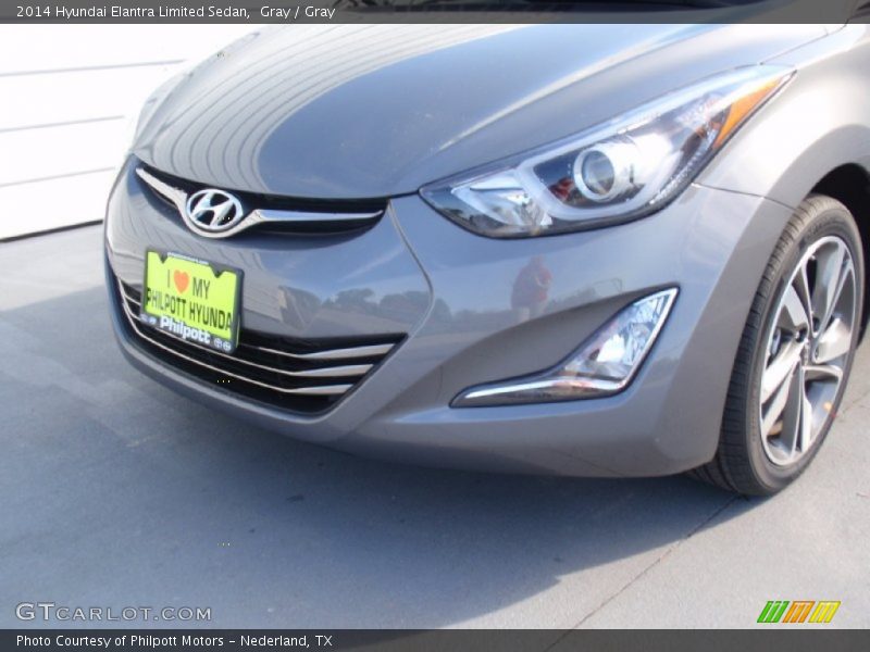 Gray / Gray 2014 Hyundai Elantra Limited Sedan