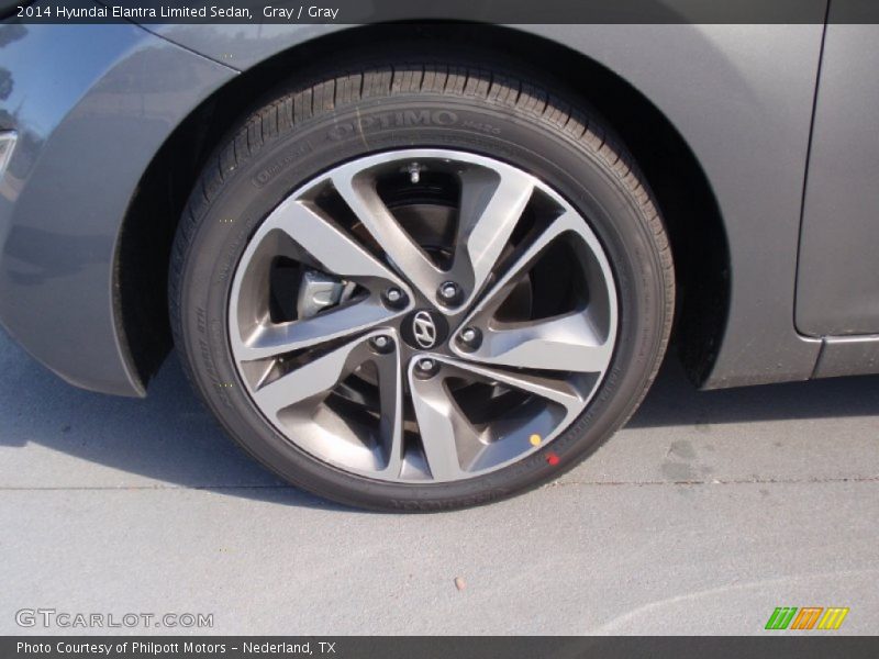 Gray / Gray 2014 Hyundai Elantra Limited Sedan