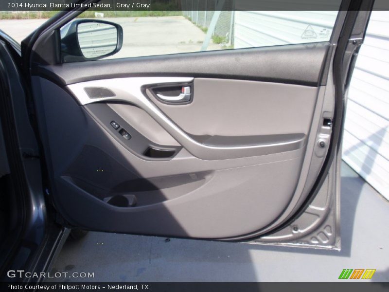 Gray / Gray 2014 Hyundai Elantra Limited Sedan