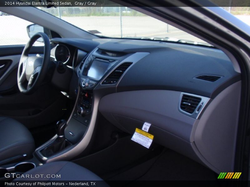 Gray / Gray 2014 Hyundai Elantra Limited Sedan