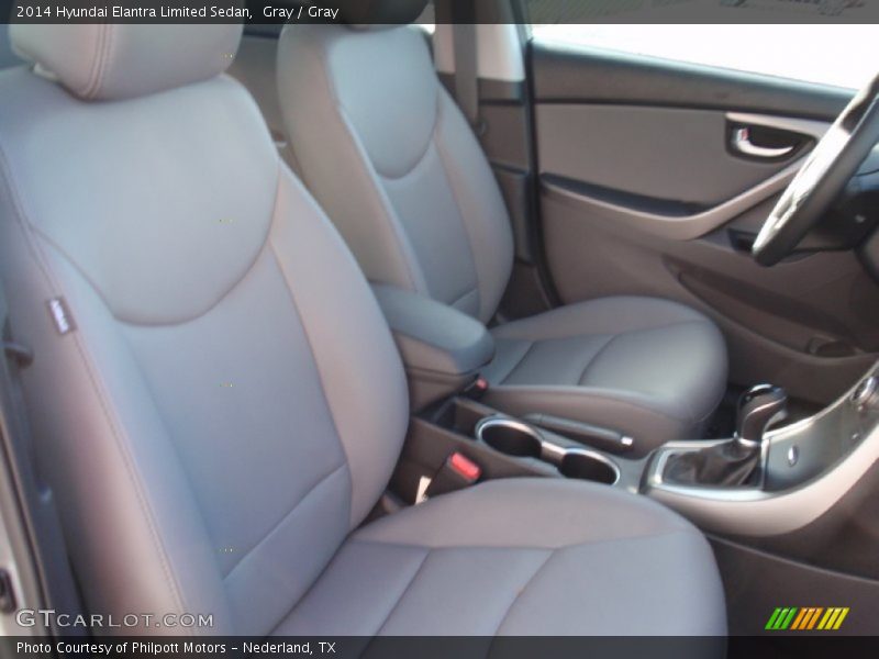 Gray / Gray 2014 Hyundai Elantra Limited Sedan
