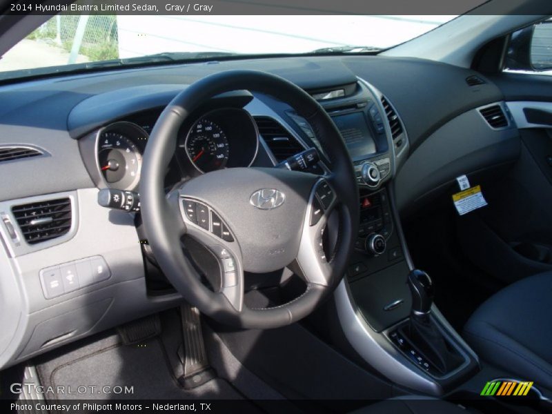 Gray / Gray 2014 Hyundai Elantra Limited Sedan