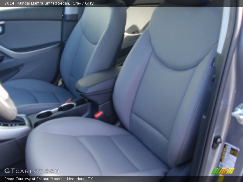 Gray / Gray 2014 Hyundai Elantra Limited Sedan