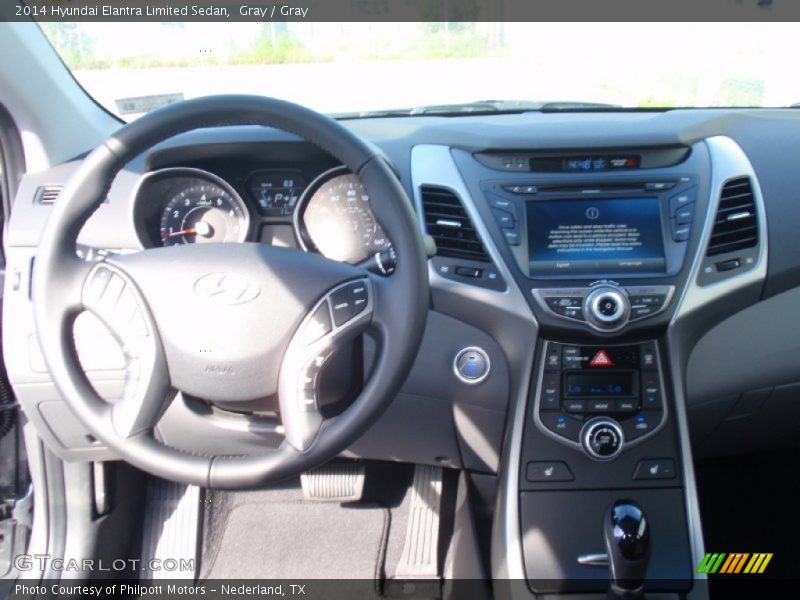 Gray / Gray 2014 Hyundai Elantra Limited Sedan