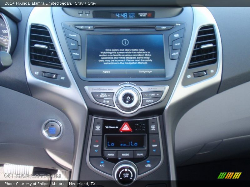 Gray / Gray 2014 Hyundai Elantra Limited Sedan