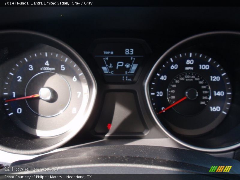 Gray / Gray 2014 Hyundai Elantra Limited Sedan