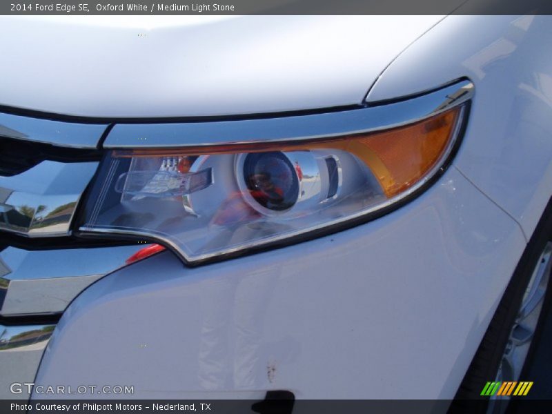 Oxford White / Medium Light Stone 2014 Ford Edge SE