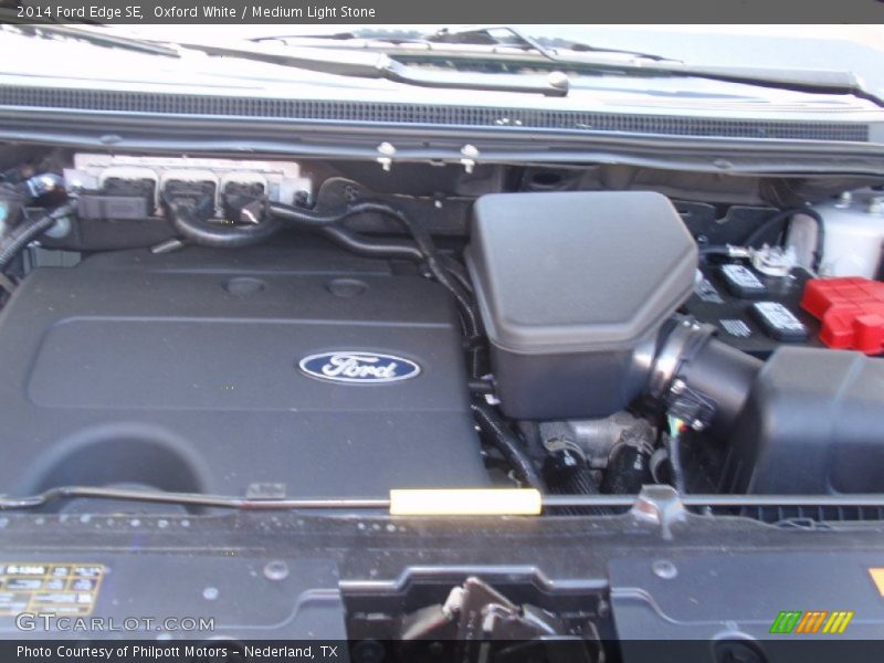 Oxford White / Medium Light Stone 2014 Ford Edge SE