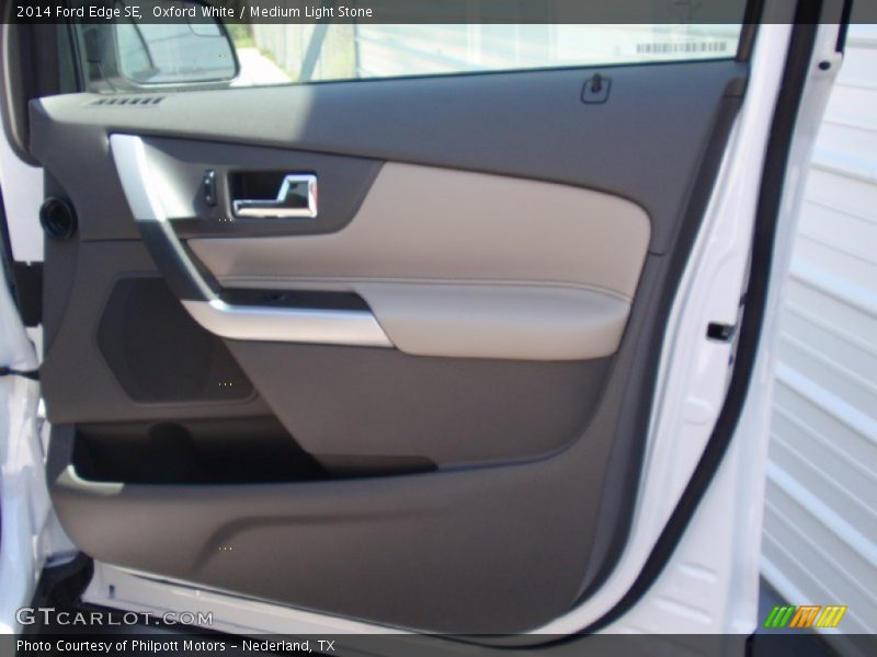 Oxford White / Medium Light Stone 2014 Ford Edge SE