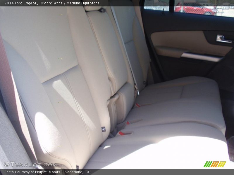 Oxford White / Medium Light Stone 2014 Ford Edge SE