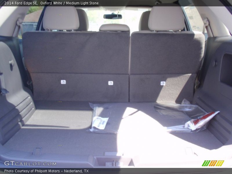 Oxford White / Medium Light Stone 2014 Ford Edge SE