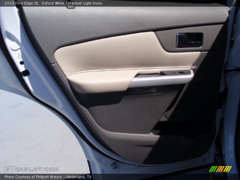 Oxford White / Medium Light Stone 2014 Ford Edge SE