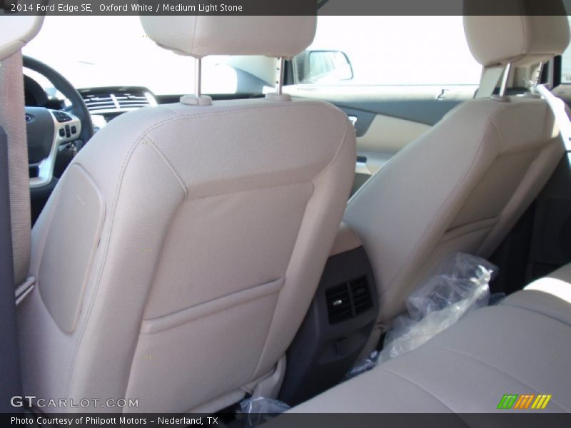 Oxford White / Medium Light Stone 2014 Ford Edge SE