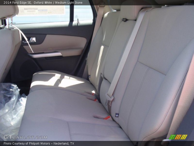 Oxford White / Medium Light Stone 2014 Ford Edge SE