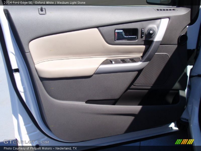 Oxford White / Medium Light Stone 2014 Ford Edge SE