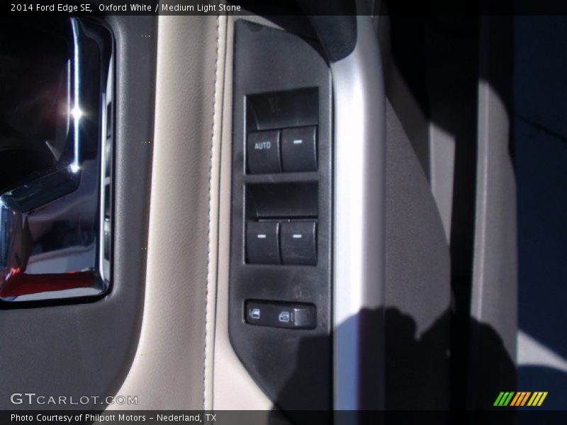 Oxford White / Medium Light Stone 2014 Ford Edge SE