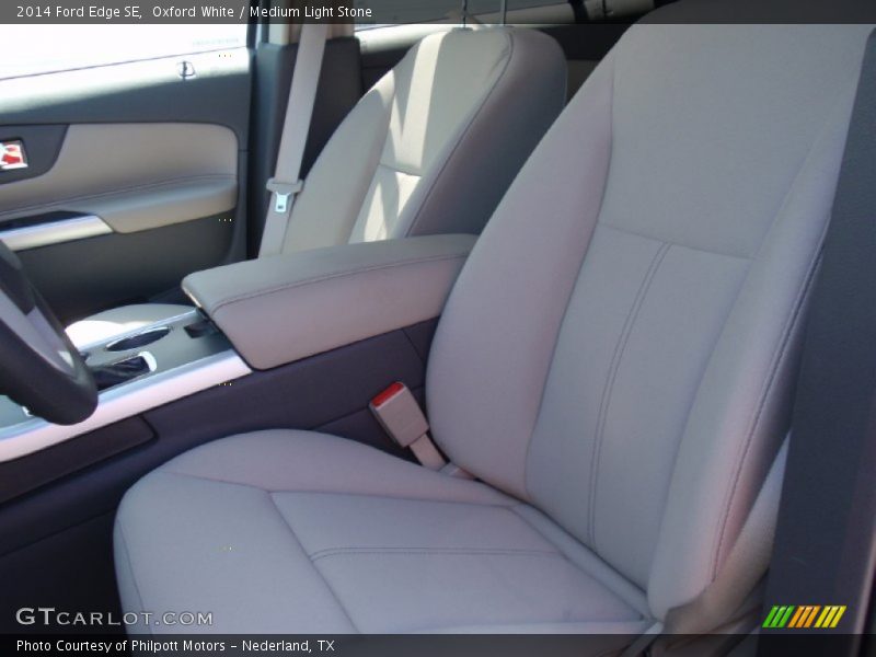 Oxford White / Medium Light Stone 2014 Ford Edge SE