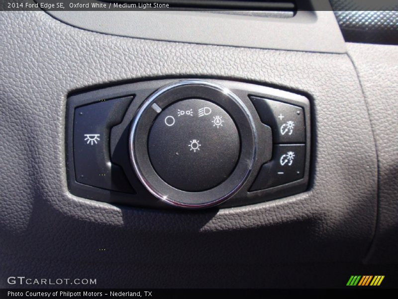 Oxford White / Medium Light Stone 2014 Ford Edge SE