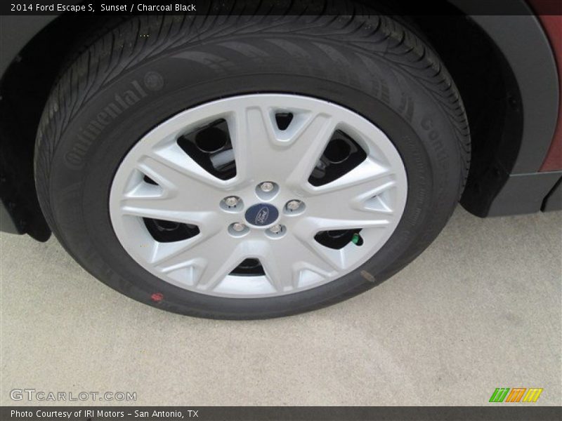 Sunset / Charcoal Black 2014 Ford Escape S