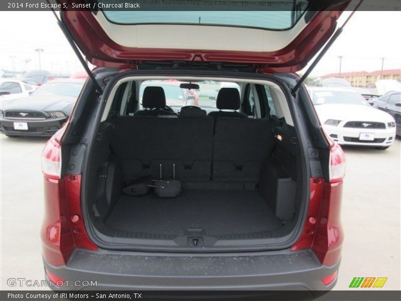 Sunset / Charcoal Black 2014 Ford Escape S
