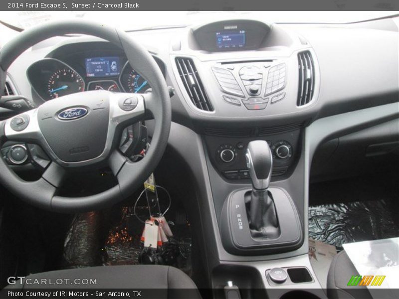 Sunset / Charcoal Black 2014 Ford Escape S