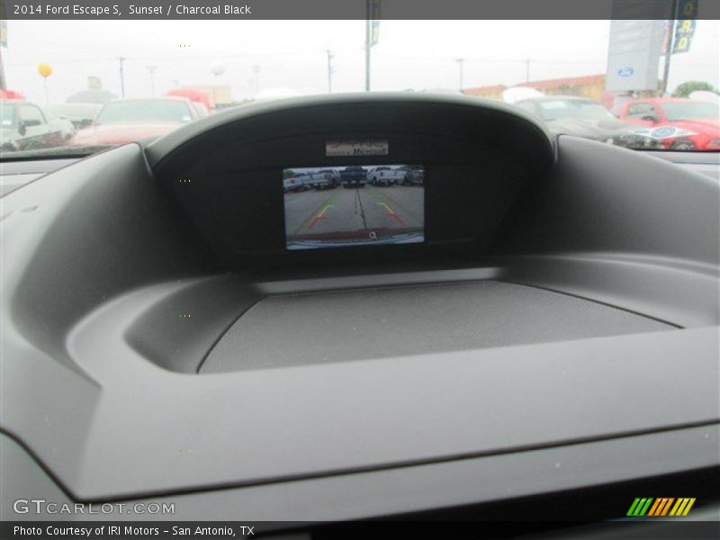 Sunset / Charcoal Black 2014 Ford Escape S
