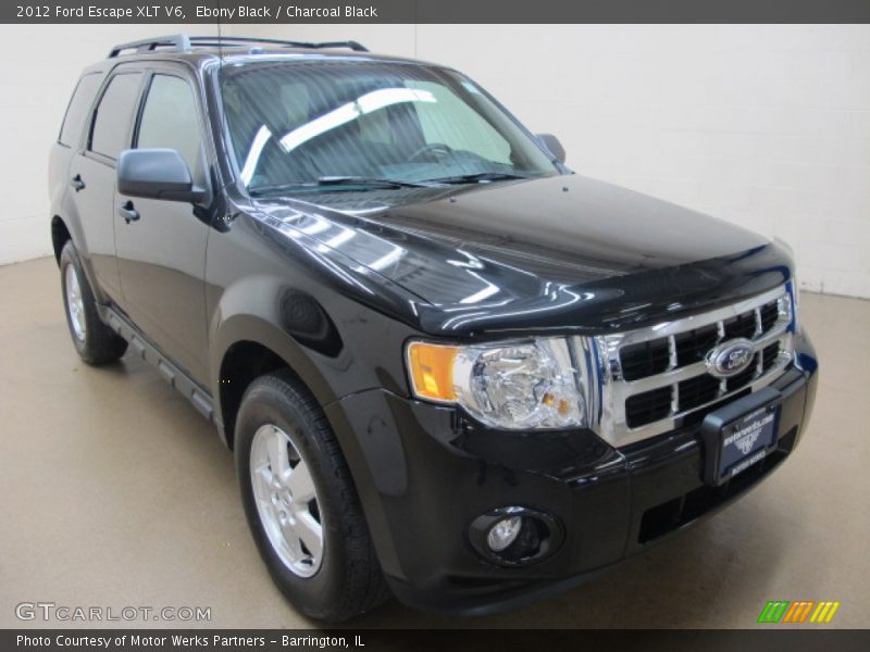 Ebony Black / Charcoal Black 2012 Ford Escape XLT V6