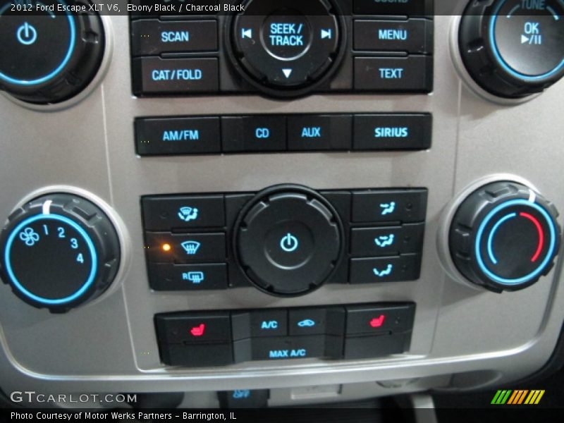 Ebony Black / Charcoal Black 2012 Ford Escape XLT V6
