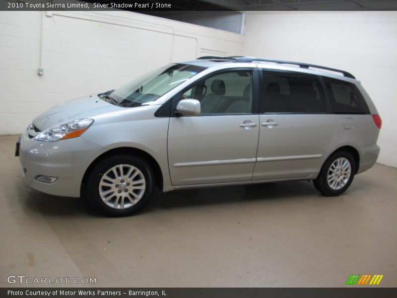 Silver Shadow Pearl / Stone 2010 Toyota Sienna Limited