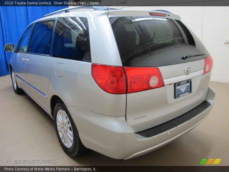 Silver Shadow Pearl / Stone 2010 Toyota Sienna Limited