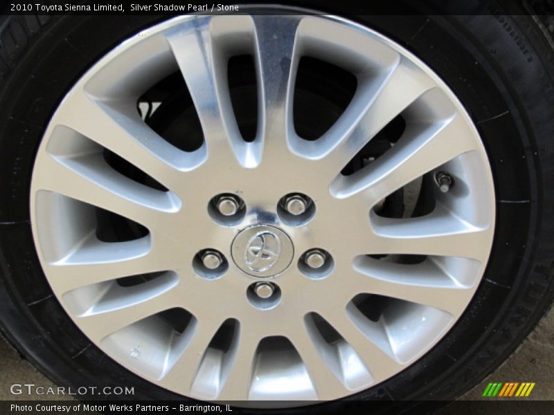 Silver Shadow Pearl / Stone 2010 Toyota Sienna Limited