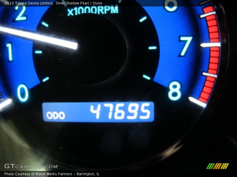 Silver Shadow Pearl / Stone 2010 Toyota Sienna Limited