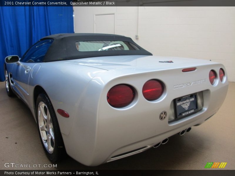 Quicksilver Metallic / Black 2001 Chevrolet Corvette Convertible