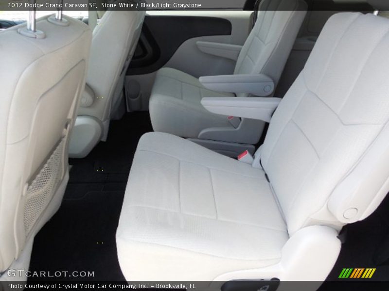 Stone White / Black/Light Graystone 2012 Dodge Grand Caravan SE