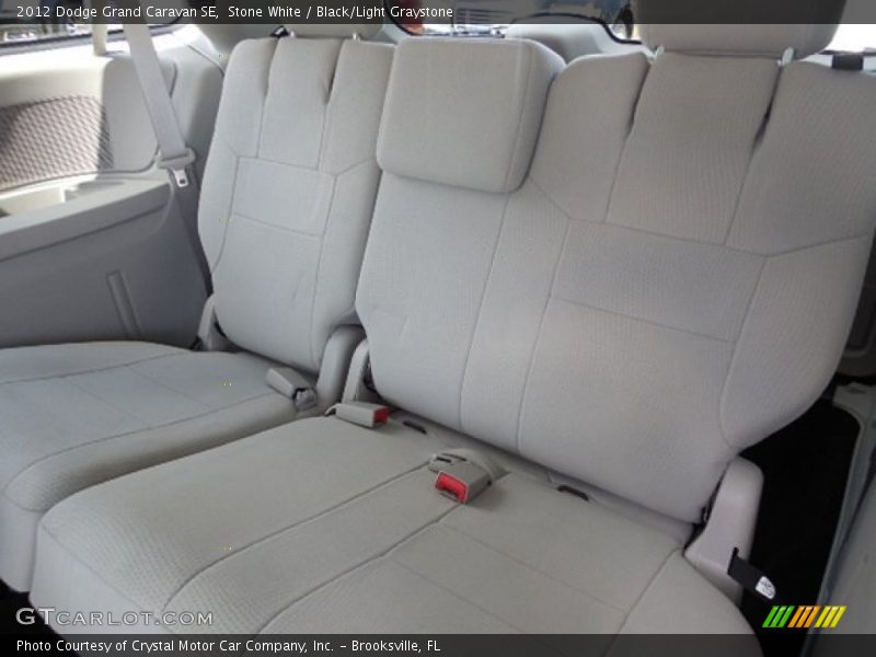 Stone White / Black/Light Graystone 2012 Dodge Grand Caravan SE
