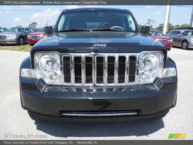 Brilliant Black Crystal Pearl / Pastel Slate Gray 2008 Jeep Liberty Limited