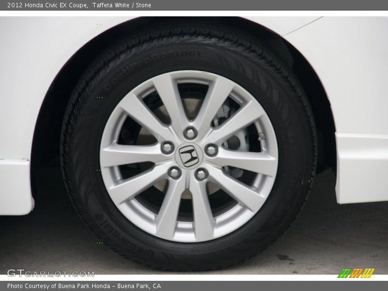 Taffeta White / Stone 2012 Honda Civic EX Coupe