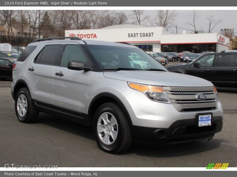 Ingot Silver / Medium Light Stone 2014 Ford Explorer 4WD