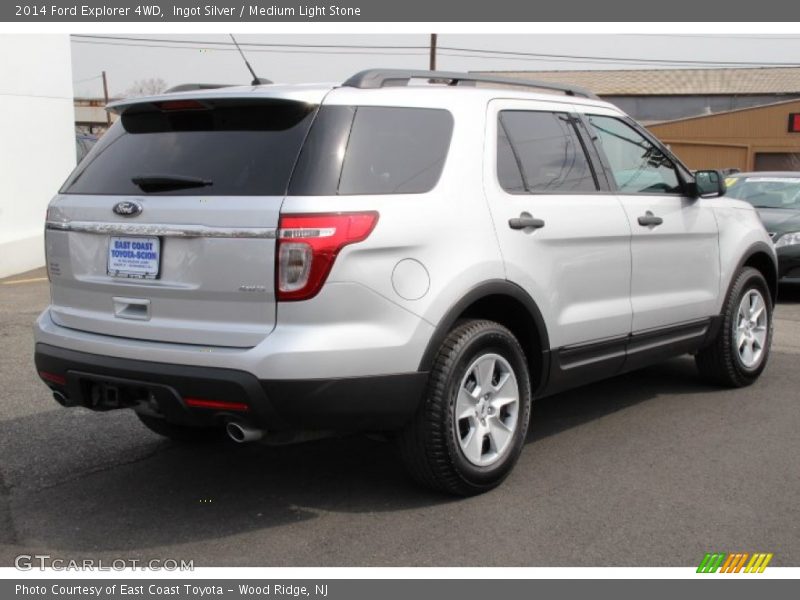 Ingot Silver / Medium Light Stone 2014 Ford Explorer 4WD