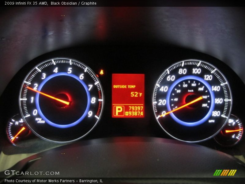 Black Obsidian / Graphite 2009 Infiniti FX 35 AWD