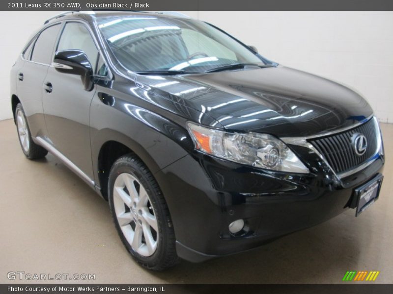 Obsidian Black / Black 2011 Lexus RX 350 AWD