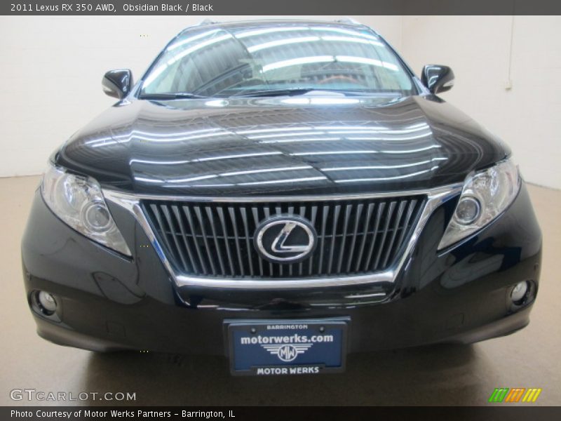 Obsidian Black / Black 2011 Lexus RX 350 AWD