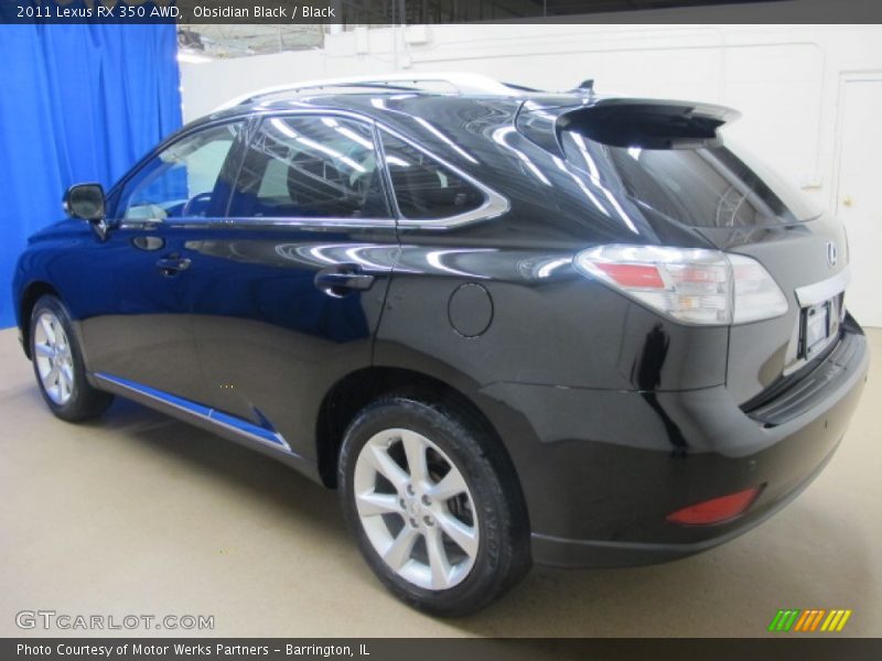 Obsidian Black / Black 2011 Lexus RX 350 AWD