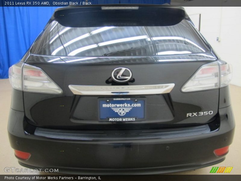Obsidian Black / Black 2011 Lexus RX 350 AWD