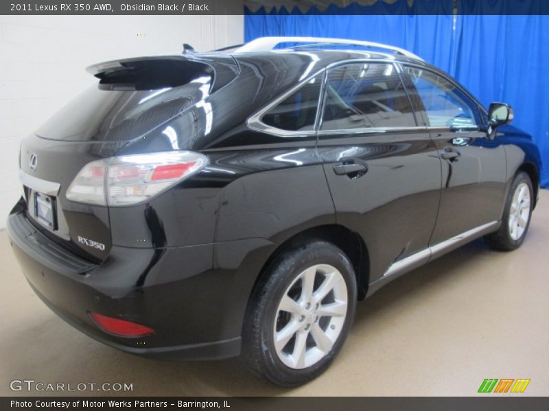 Obsidian Black / Black 2011 Lexus RX 350 AWD