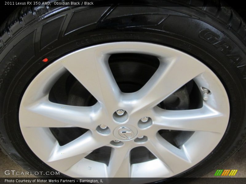 Obsidian Black / Black 2011 Lexus RX 350 AWD