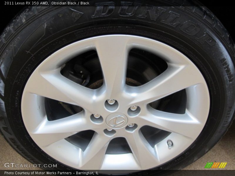 Obsidian Black / Black 2011 Lexus RX 350 AWD