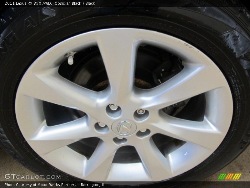 Obsidian Black / Black 2011 Lexus RX 350 AWD